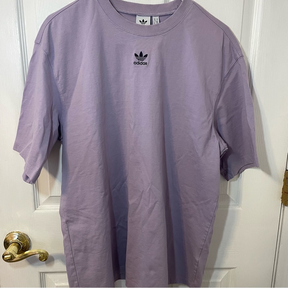 Purple oversized adidas tee Size small - Picture 2 of 5